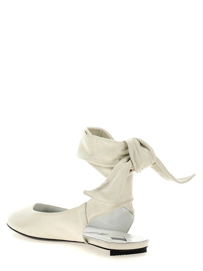 Shop Attico Cloe Flat Shoes White