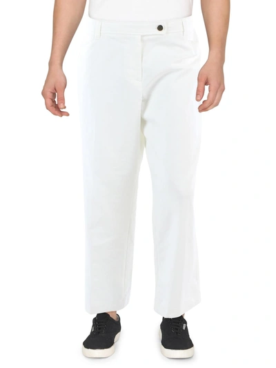 Shop Anne Klein Womens Slim Leg Ankle Dress Pants In White
