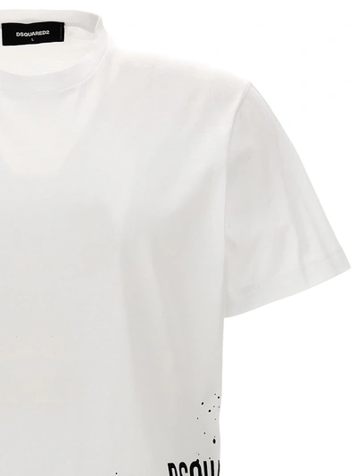 Shop Dsquared2 Icon Splash T-shirt White/black