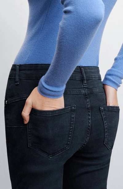 Mango Low Rise Skinny Jeans In Open Blue
