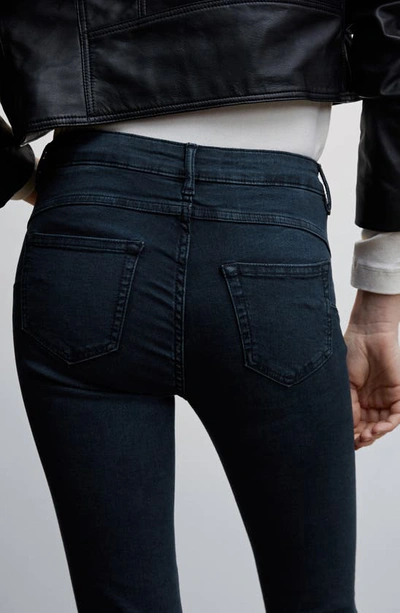 Mango Low Rise Skinny Jeans In Open Blue
