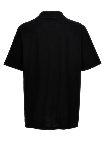 Shop Balmain Logo  Shirt Polo Black