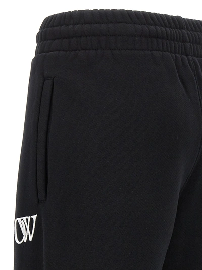 Shop Off-white Logo Joggers Pants Black