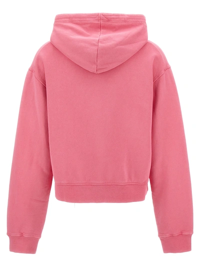 Shop Dsquared2 Printed Hoodie Sweatshirt Pink