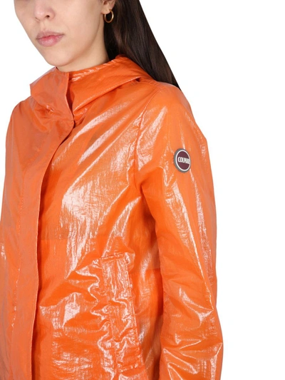 Colmar Waxed Jacket In Orange