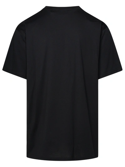 Shop Burberry Man  Black Cotton T-shirt