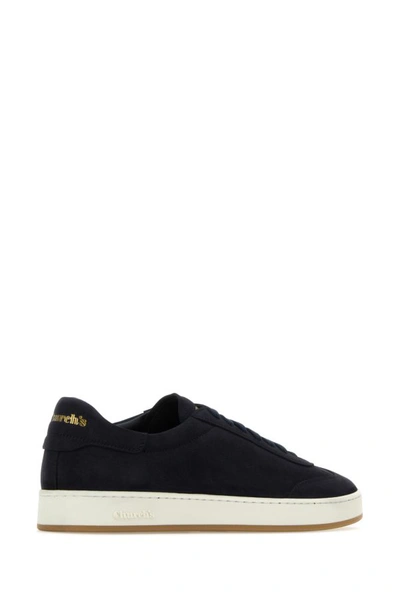 Shop Church's Woman Midnight Blue Suede Sneakers