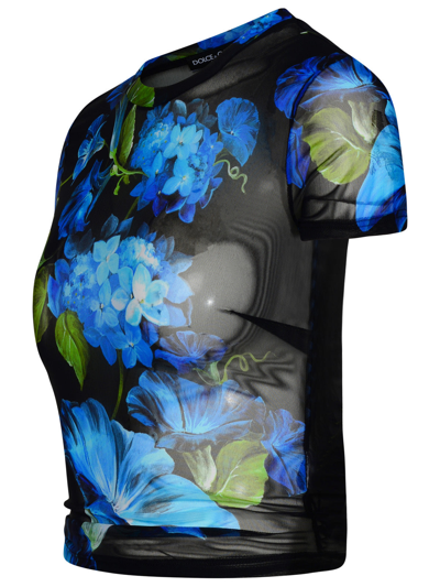 Shop Dolce & Gabbana Woman  Black Polyamide Blend T-shirt