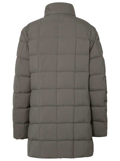 Shop Fay Duble Front' Grey Polyester Blend Down Jacket Man In Gray