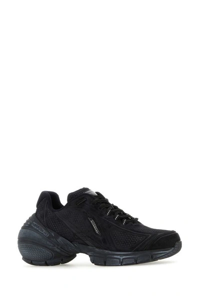 Shop Givenchy Man Black Leather Tk-mx Runner Sneakers
