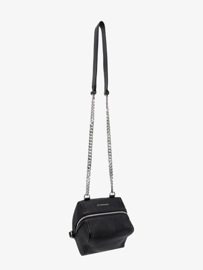 Shop Givenchy Man Pandora Mini Man Black Shoulder Bags