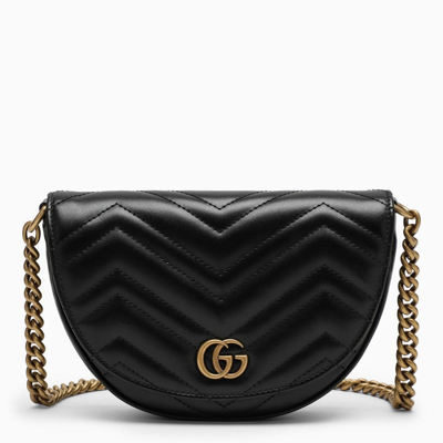 Shop Gucci Gg Marmont Black Mini Bag Women