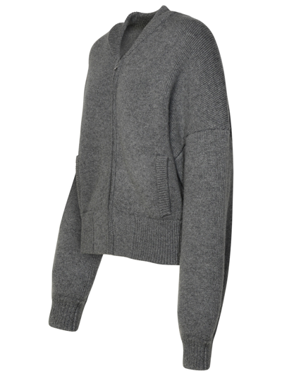 Shop Khaite Woman  Grey Cashmere Sweatshirt In Gray