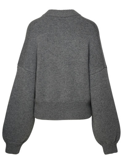 Shop Khaite Woman  Grey Cashmere Sweatshirt In Gray