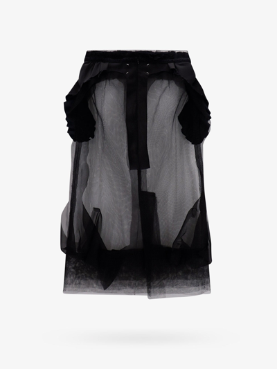 Shop Maison Margiela Woman Skirt Woman Black Skirts