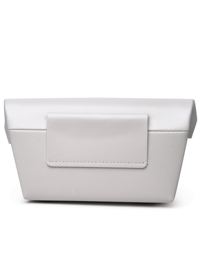 Shop Maison Margiela Woman  White Leather Bag In Cream