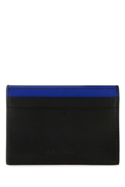 Shop Off-white Off White Man Black Leather Card Holder