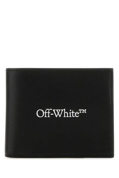 Shop Off-white Off White Man Black Leather Wallet
