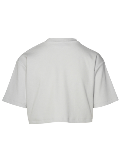 Shop Off-white Woman  Gray Cotton T-shirt