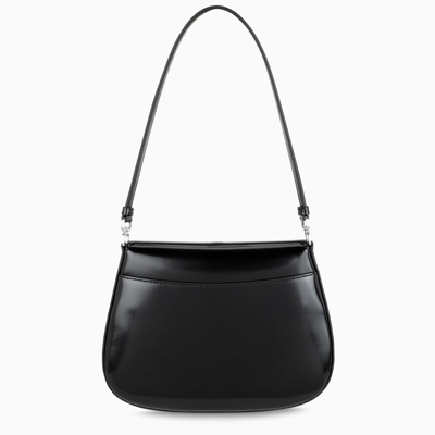 Shop Prada Black Cleo Small Bag With Flap Women In Brown