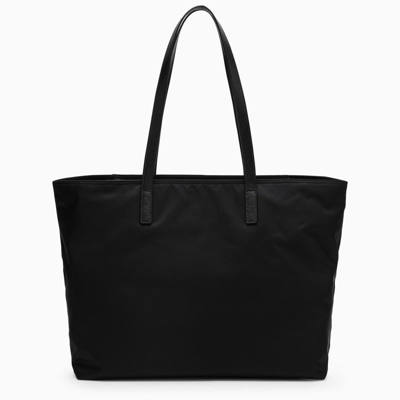 Shop Prada Black Re-nylon Tote Bag Women In Brown