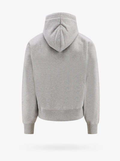 Shop Saint Laurent Man Cassandre Man Grey Sweatshirts In Gray
