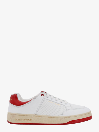 Shop Saint Laurent Man Sl/61 Man White Sneakers