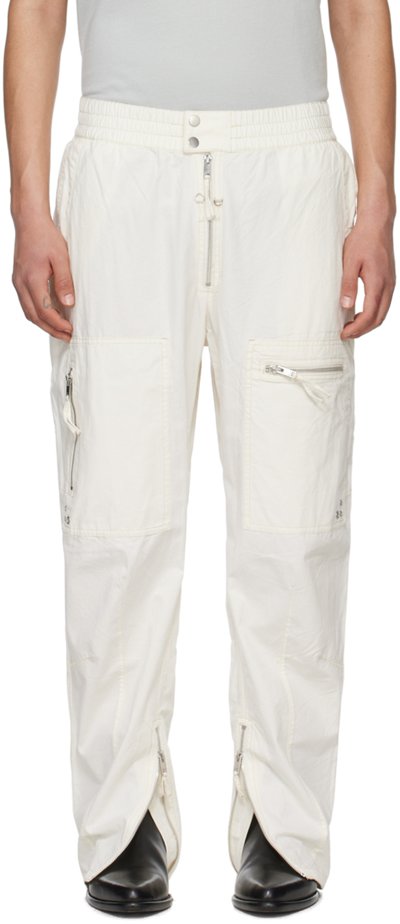 Shop Isabel Marant Off-white Niels Cargo Pants In 23ec Ecru