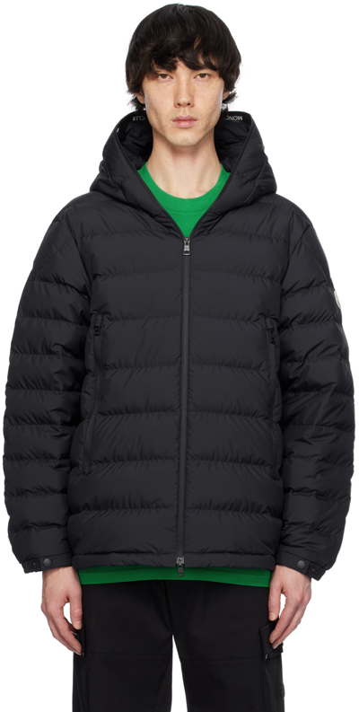 Shop Moncler Navy Chambeyron Down Jacket In Dark Navy Blue 778