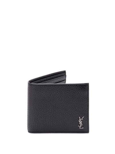 Shop Saint Laurent Tiny Wallet In Black  