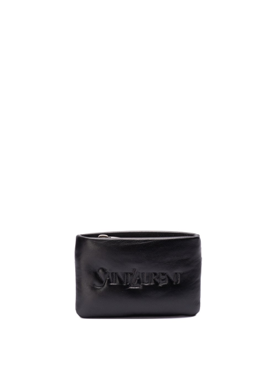 Shop Saint Laurent Wallet In Black  