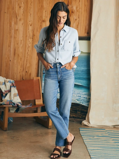 Faherty Legend&trade; Sweater Shirt In Ice Blue Twill