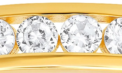 Queen Jewels Channel Set Cubic Zirconia Ring In Gold