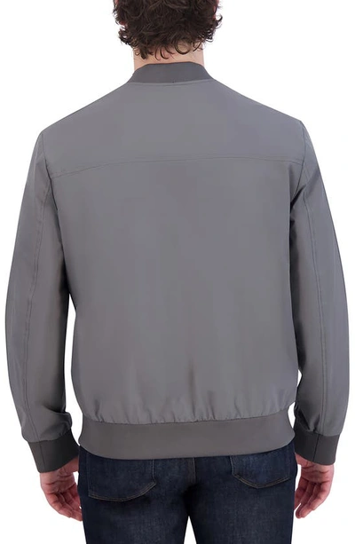 Cole Haan Bomber Jacket In Grey