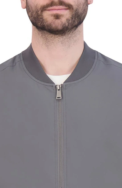 Cole Haan Bomber Jacket In Grey