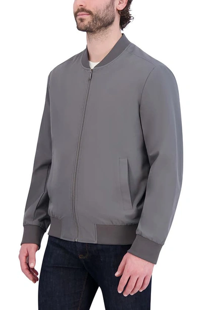 Cole Haan Bomber Jacket In Grey