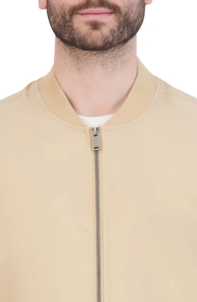 Shop Cole Haan Bomber Jacket In Khaki