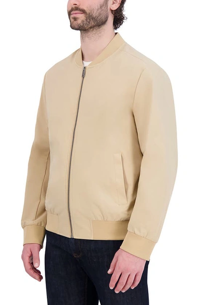 Shop Cole Haan Bomber Jacket In Khaki