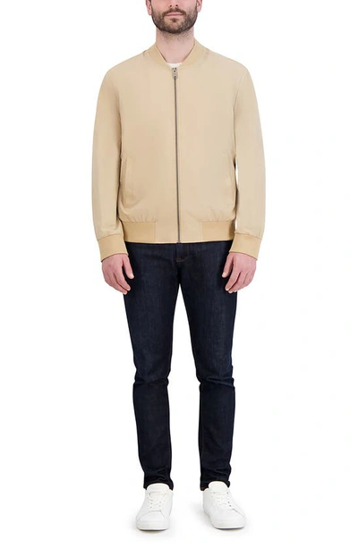 Shop Cole Haan Bomber Jacket In Khaki