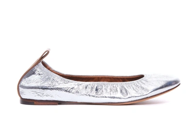 Shop Lanvin Flat Shoes In Silver