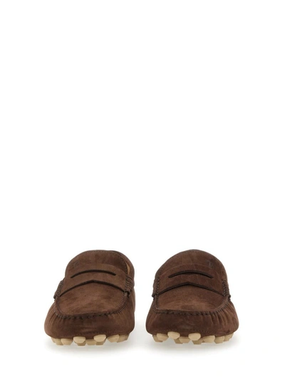 Shop Tod's Bubble Moccasin In Brown