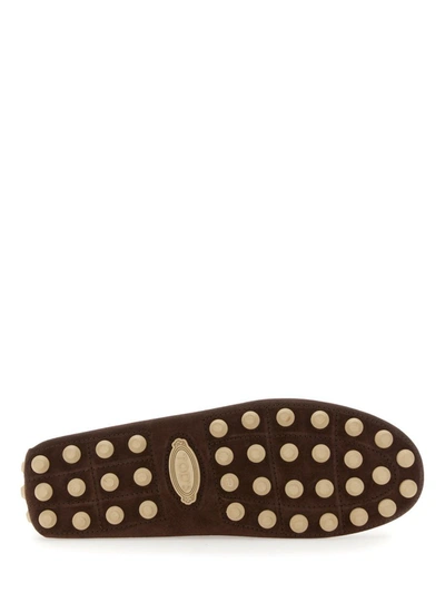 Shop Tod's Bubble Moccasin In Brown