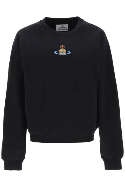 Shop Vivienne Westwood Organic Cotton Sweatshirt In Black