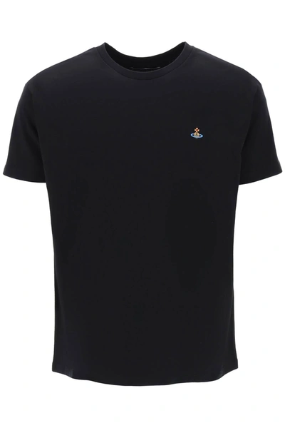 Shop Vivienne Westwood Spray Orb Classic T Shirt In Black