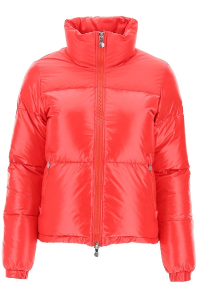 Shop Pyrenex Goldin 3 Short Down Jacket In Red