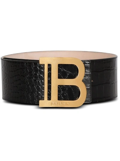 Shop Balmain Belts Black