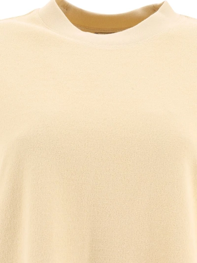 Shop Burberry Cotton Towelling T-shirt In Beige
