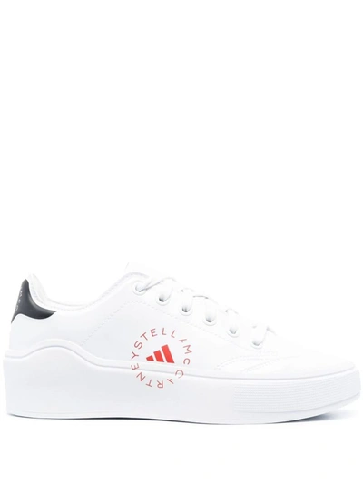 Shop Adidas By Stella Mccartney Court Sneakers In White