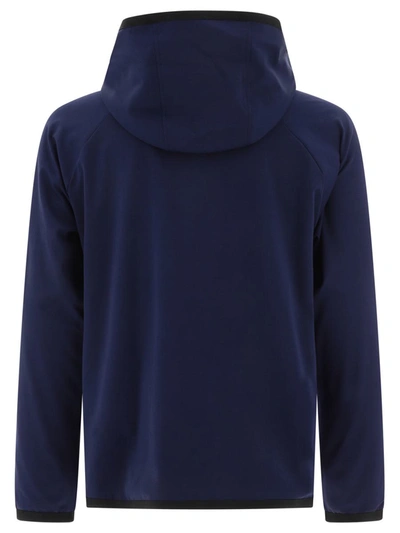 Shop Dolce & Gabbana Jersey Jacket With Hood In Blue