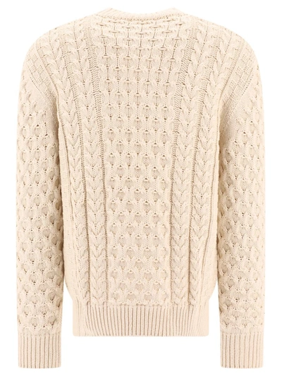 Shop Givenchy 4g Sweater In Beige